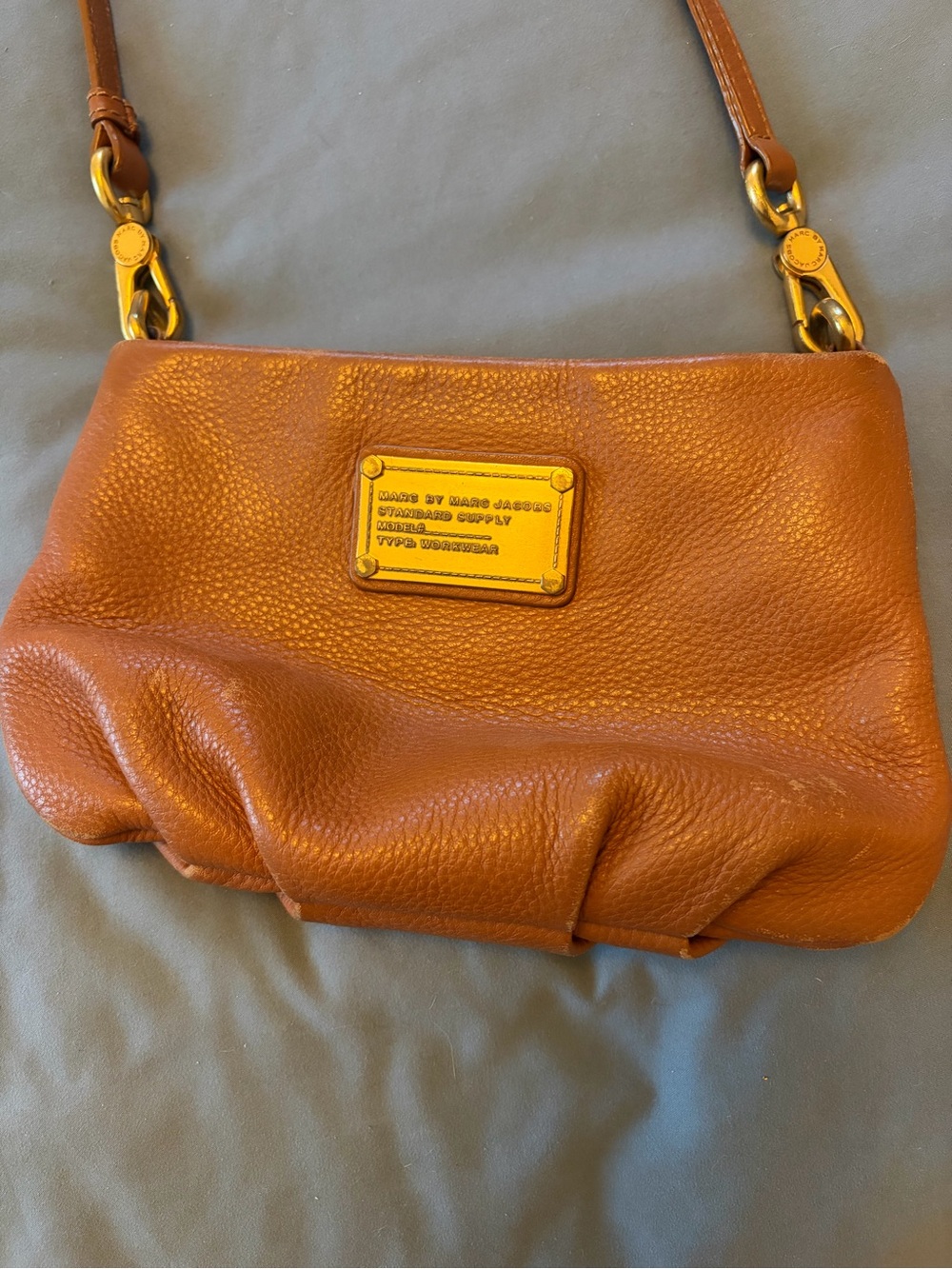 Marc by Marc Jacobs Brown Pebbled Leather Shoulder Bag